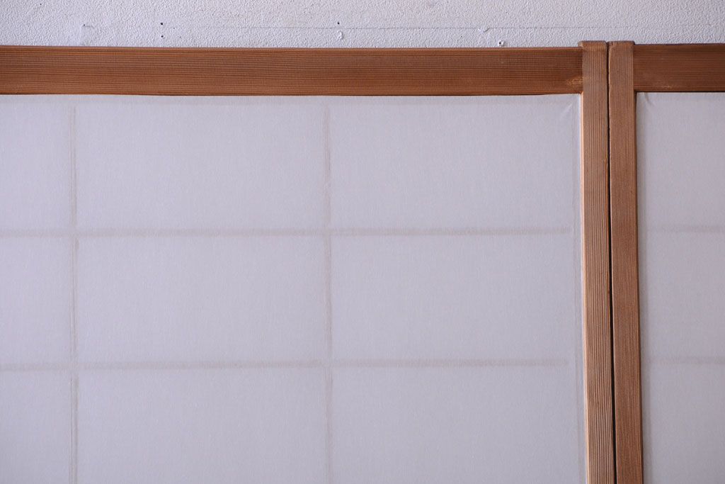 中古　直ガラス障子戸4枚セット(雪見障子戸、引き戸、擦り上げ障子戸、擦上障子戸)(2)