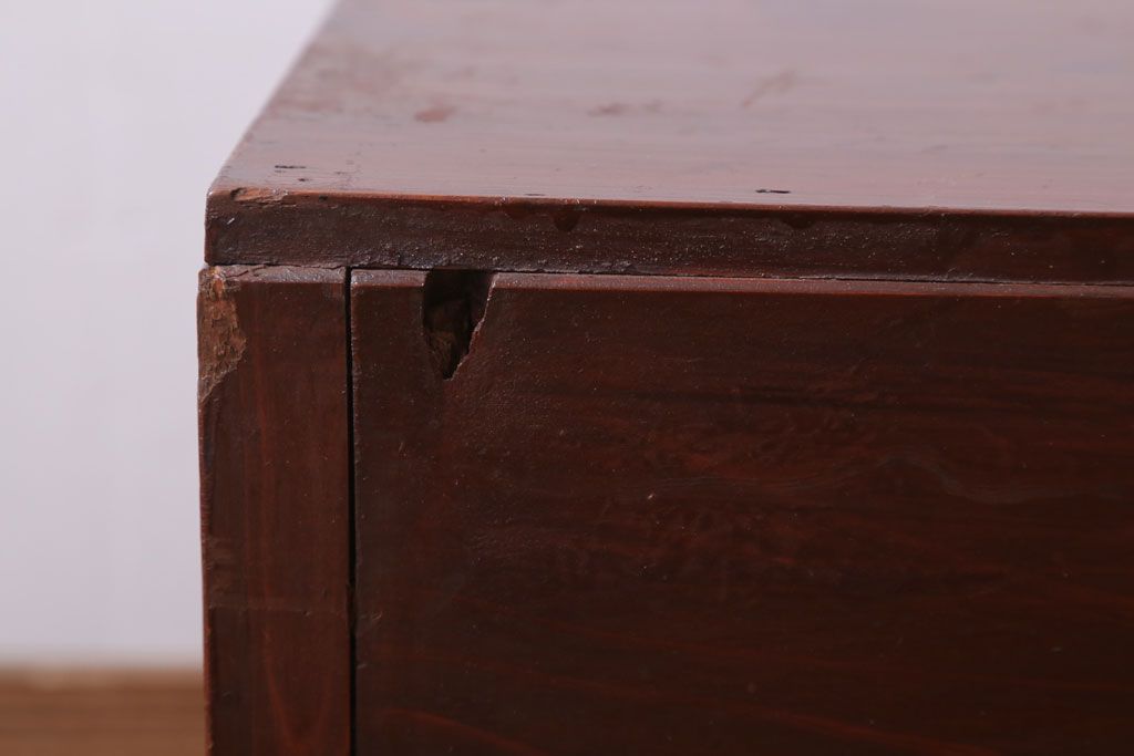 レトロ家具　昭和レトロ　古い木製のシンプルなアンティーク文机