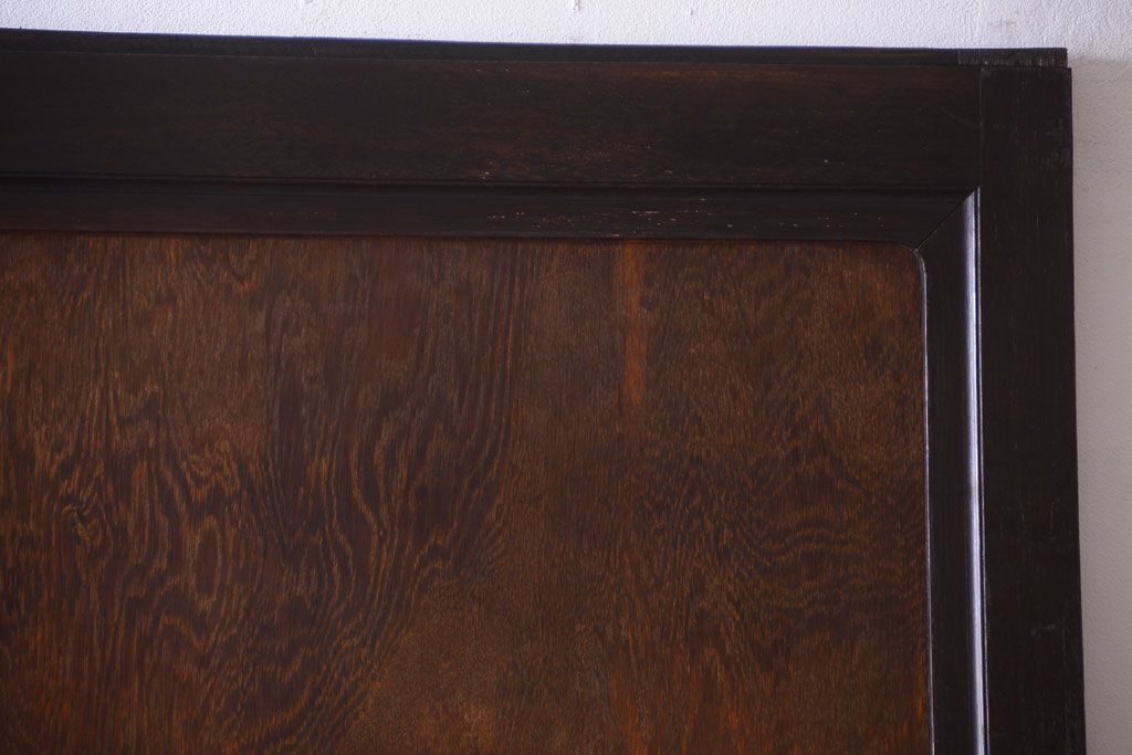大正ロマン　古い木製の洋風アンティーク板戸2枚セット