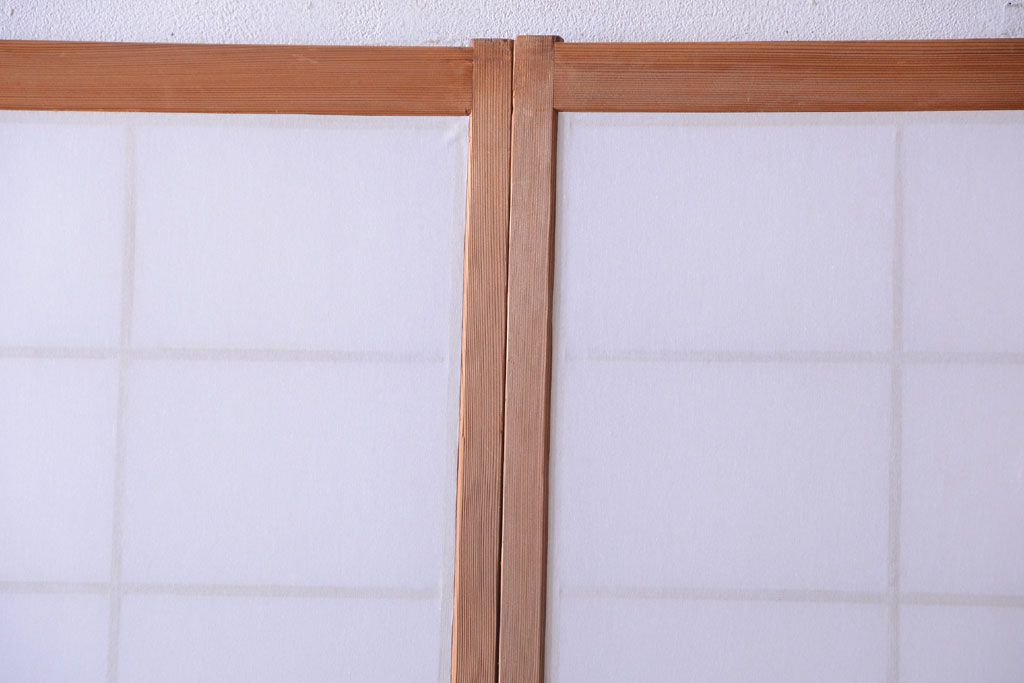 中古　直ガラス障子戸2枚セット(雪見障子戸、引き戸、擦り上げ障子戸、擦上障子戸)(2)