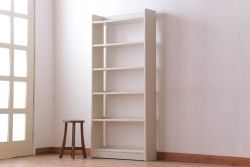 アンティーク家具　アンティークペイント　シンプルな本棚(飾り棚)(1)