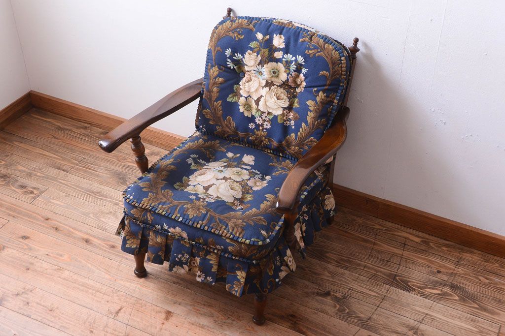 中古　飛騨産業　穂高　WINDSOR　1人掛けソファ(両肘付きチェア)(2)