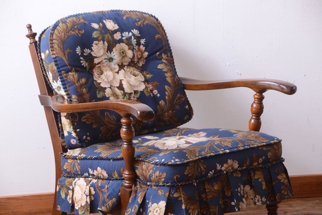 中古　飛騨産業　穂高　WINDSOR　1人掛けソファ(両肘付きチェア)(2)
