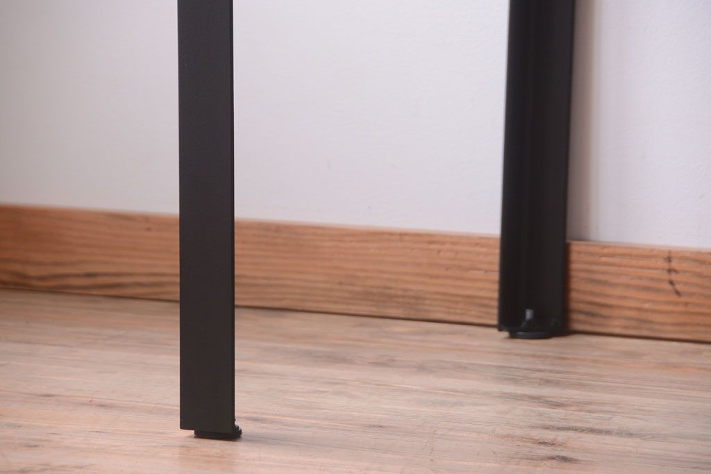 アンティーク家具　アンティーク　天板欅古材の鉄脚ダイニングテーブル(作業台)