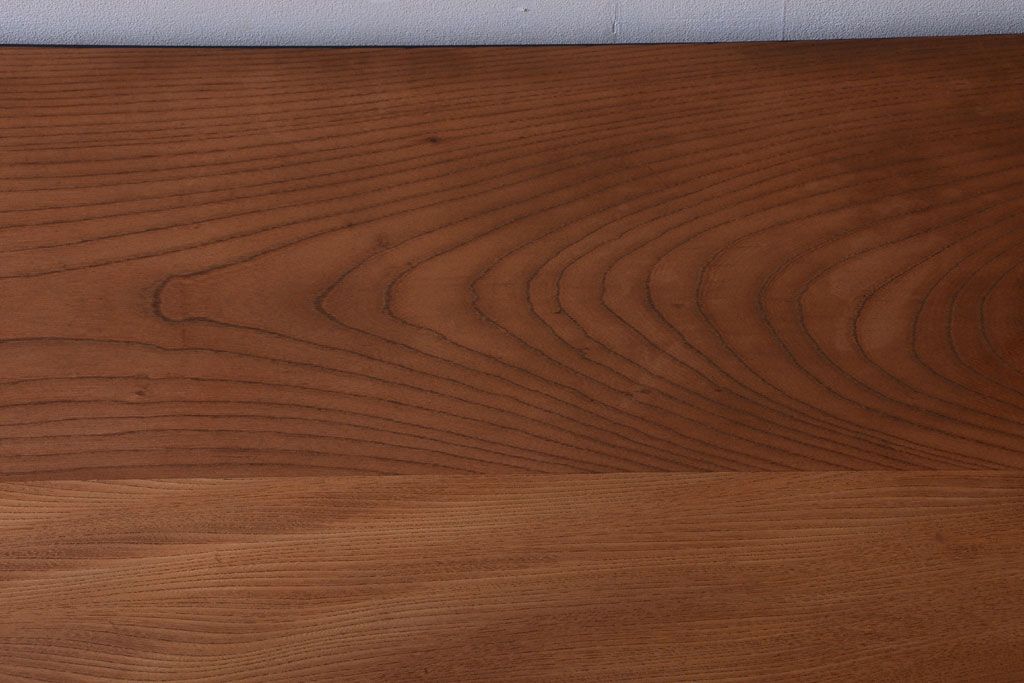 アンティーク家具　アンティーク　天板欅古材の鉄脚ダイニングテーブル(作業台)(2)