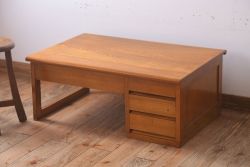 レトロ家具　昭和レトロ　明るい木味のアンティーク文机