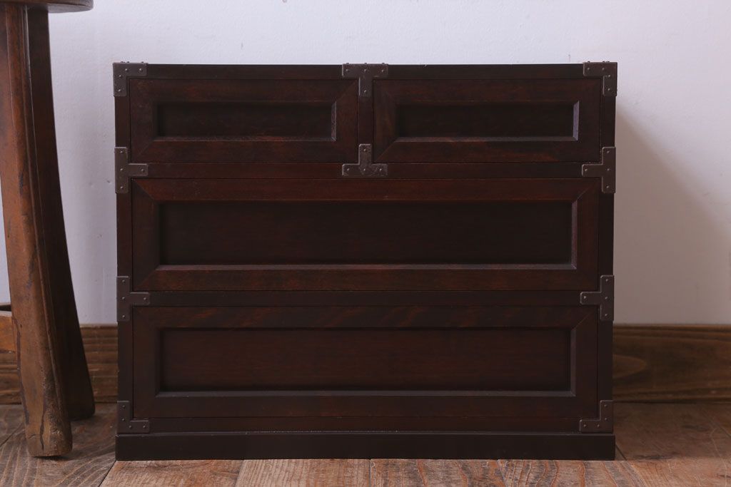 中古　松本民芸家具　#523　金具付小抽斗(小引き出し)
