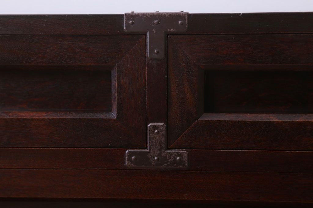 中古　松本民芸家具　#523　金具付小抽斗(小引き出し)