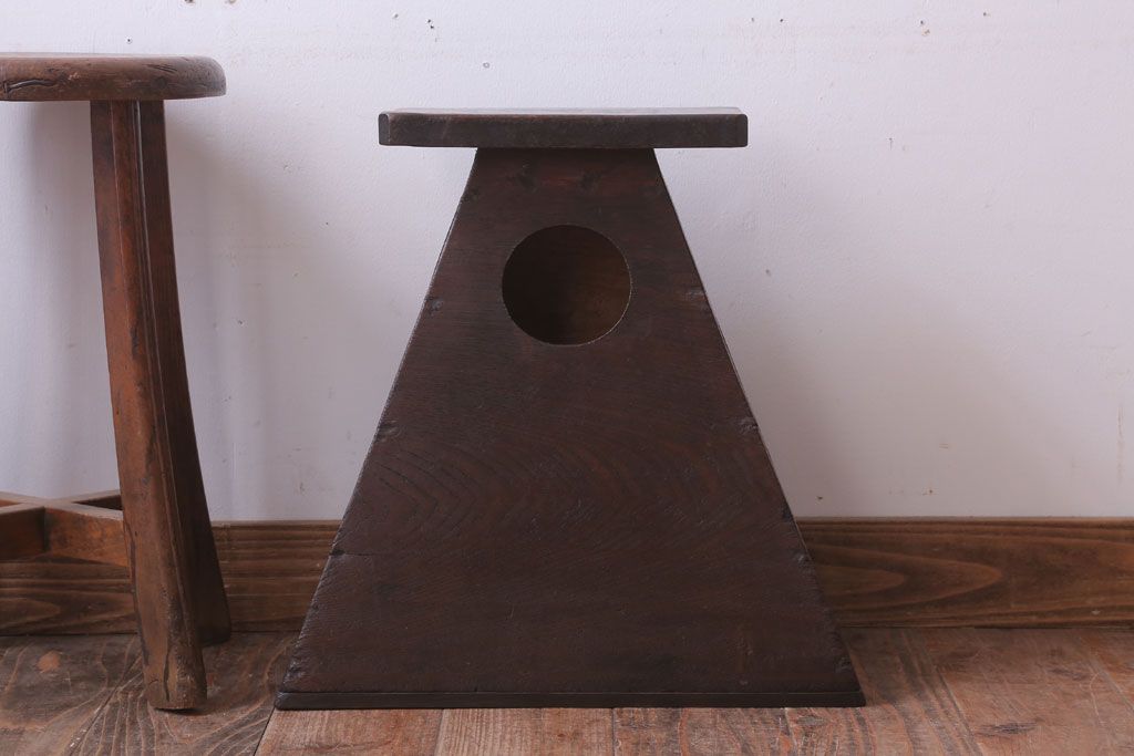 アンティーク雑貨 昭和レトロ 古い木製踏み台(ステップ) | ラフジュ工房