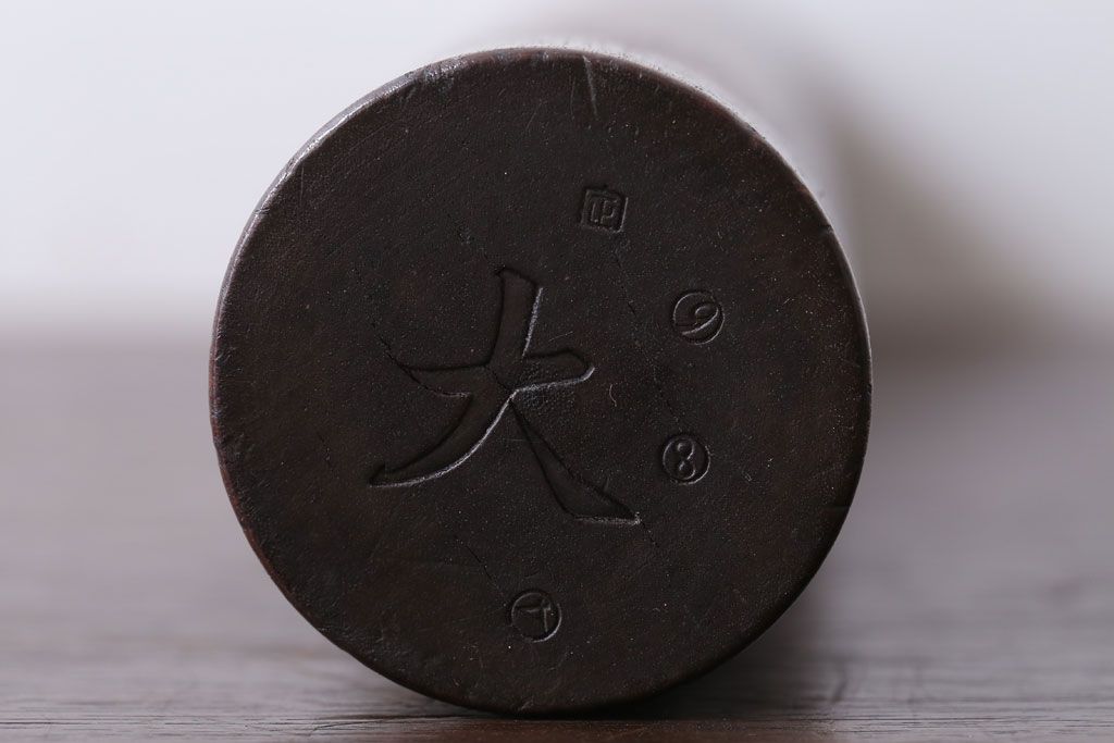 アンティーク雑貨　古民具・骨董　古い木のアンティーク一斗枡・斗棒(2)