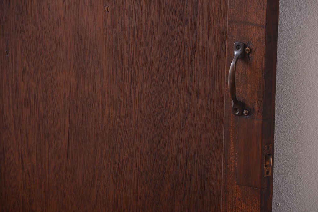 和製アンティーク　鏡付き!古い木製のドア(扉)