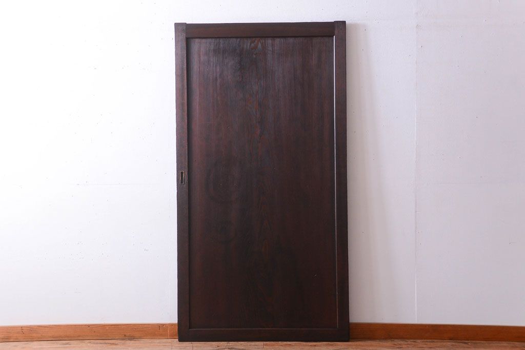 古民具・骨董 古い木味のアンティーク板戸1枚(2)(建具) | ラフジュ工房