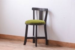 アンティーク家具　アンティーク　古いナラ材の小ぶりなチェア(椅子)