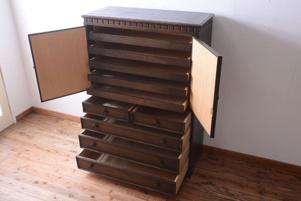 中古　神戸家具　洋風衣装箪笥(チェスト・ワードローブ)