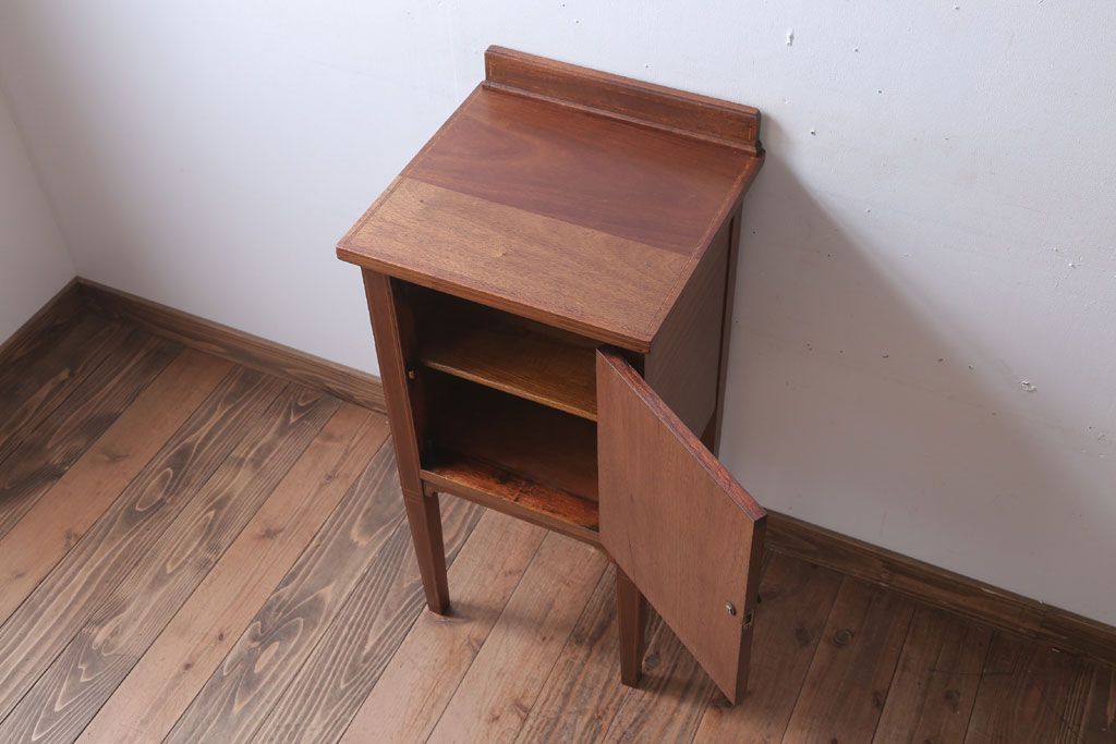 ヴィンテージ家具　イギリスビンテージ　象嵌!サイドキャビネット