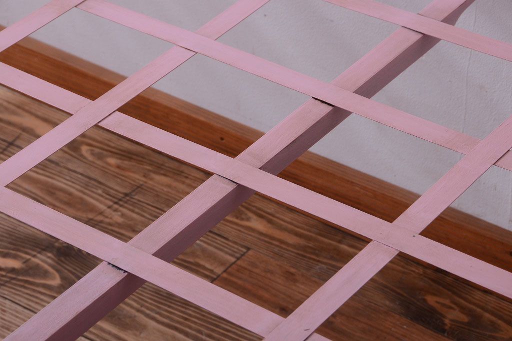 アンティークペイント　折り畳み式アイアンフレームベッド(3)