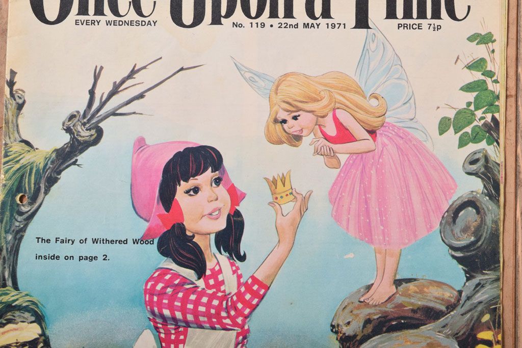 アンティーク雑貨　イギリスビンテージ　1971年　Once Upon a Time 児童雑誌(絵本)5冊セット(2)