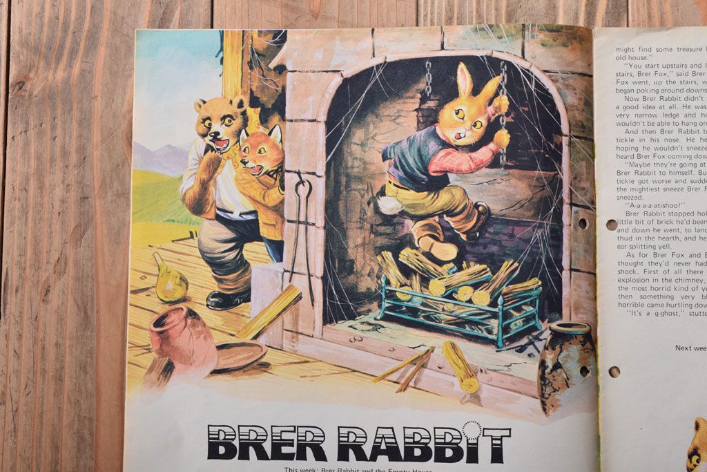 アンティーク雑貨　イギリスビンテージ　1971年　Once Upon a Time 児童雑誌(絵本)5冊セット(2)