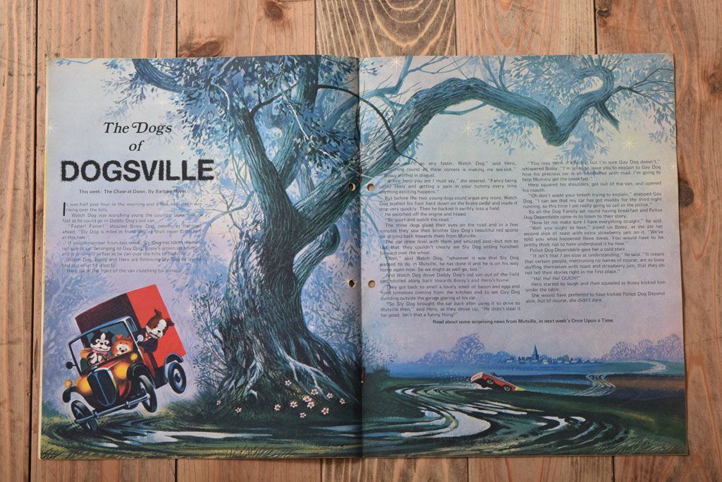 アンティーク雑貨　イギリスビンテージ　1971年　Once Upon a Time 児童雑誌(絵本)5冊セット(2)