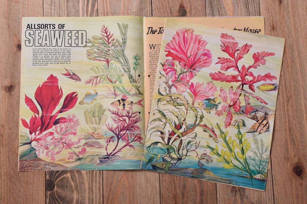 アンティーク雑貨　イギリスビンテージ　1971年　Once Upon a Time 児童雑誌(絵本)5冊セット(2)