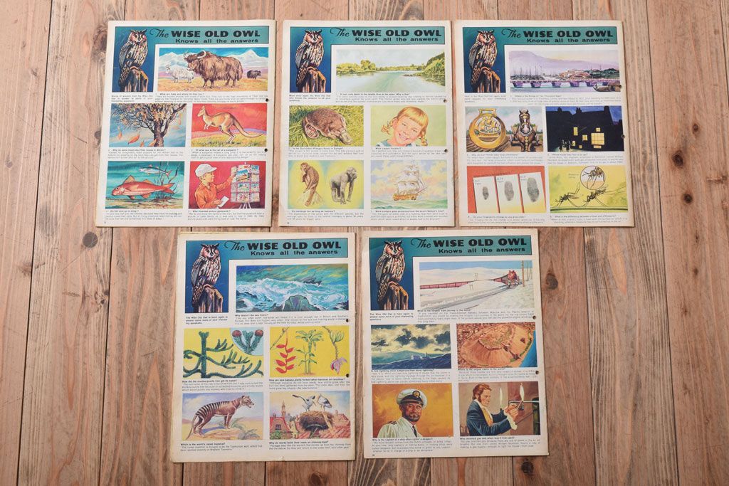 アンティーク雑貨　イギリスビンテージ　1971年　Once Upon a Time 児童雑誌(絵本)5冊セット(2)