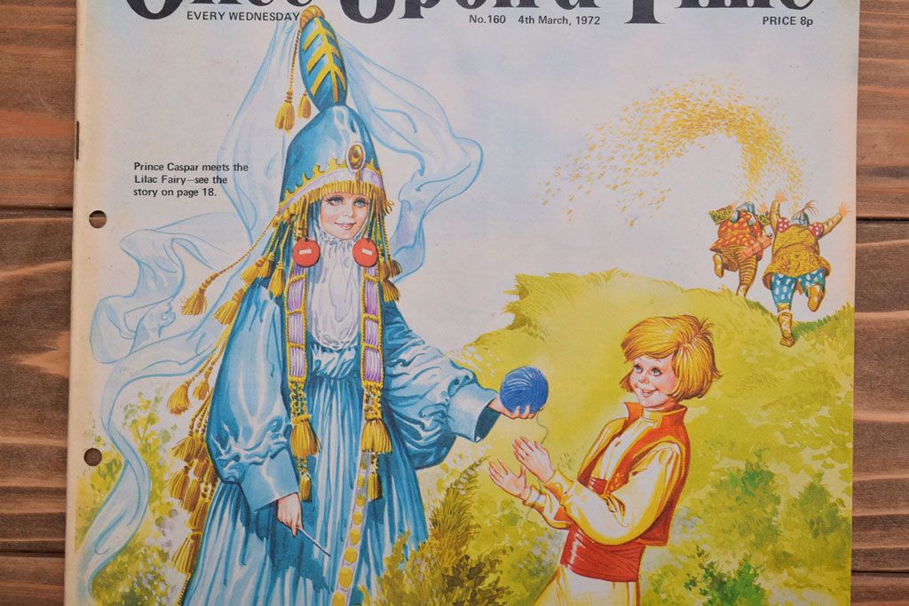 アンティーク雑貨　イギリスビンテージ　1972年　Once Upon a Time 児童雑誌(絵本)5冊セット