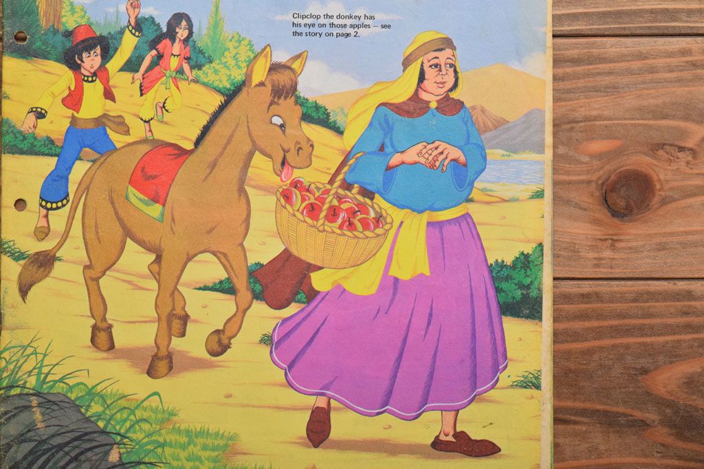 アンティーク雑貨　イギリスビンテージ　1972年　Once Upon a Time 児童雑誌(絵本)5冊セット