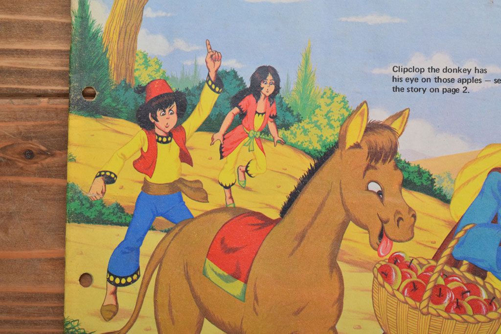 アンティーク雑貨　イギリスビンテージ　1972年　Once Upon a Time 児童雑誌(絵本)5冊セット