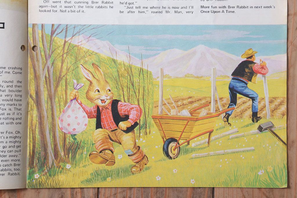 アンティーク雑貨　イギリスビンテージ　1972年　Once Upon a Time 児童雑誌(絵本)5冊セット