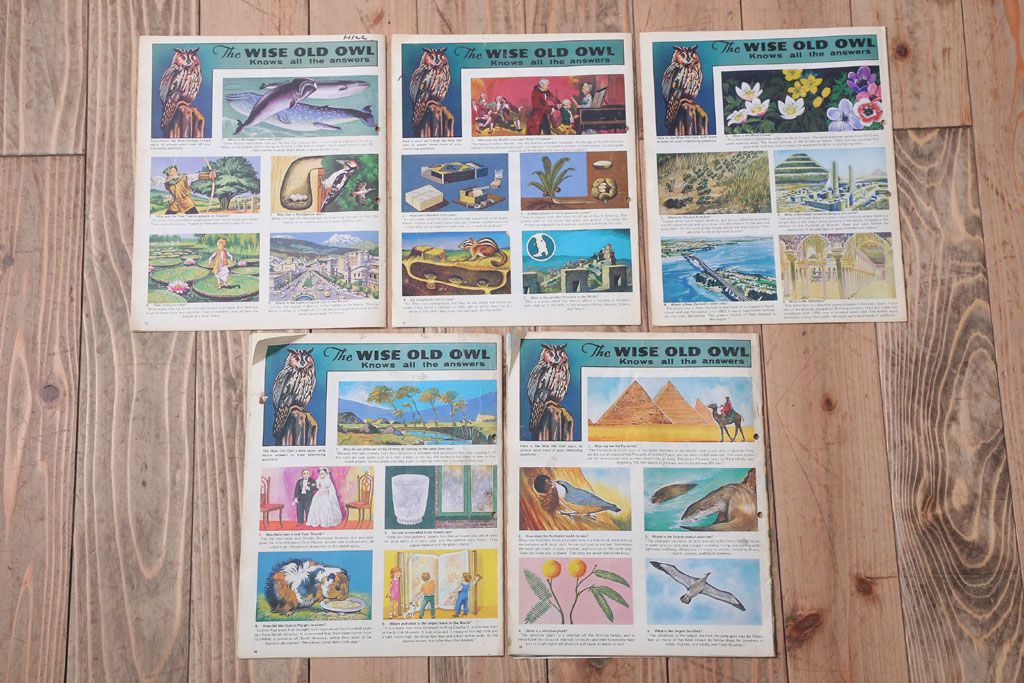 アンティーク雑貨　イギリスビンテージ　1972年　Once Upon a Time 児童雑誌(絵本)5冊セット
