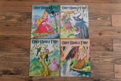 アンティーク雑貨　イギリスビンテージ　1972年　Once Upon a Time 児童雑誌(絵本)4冊セット
