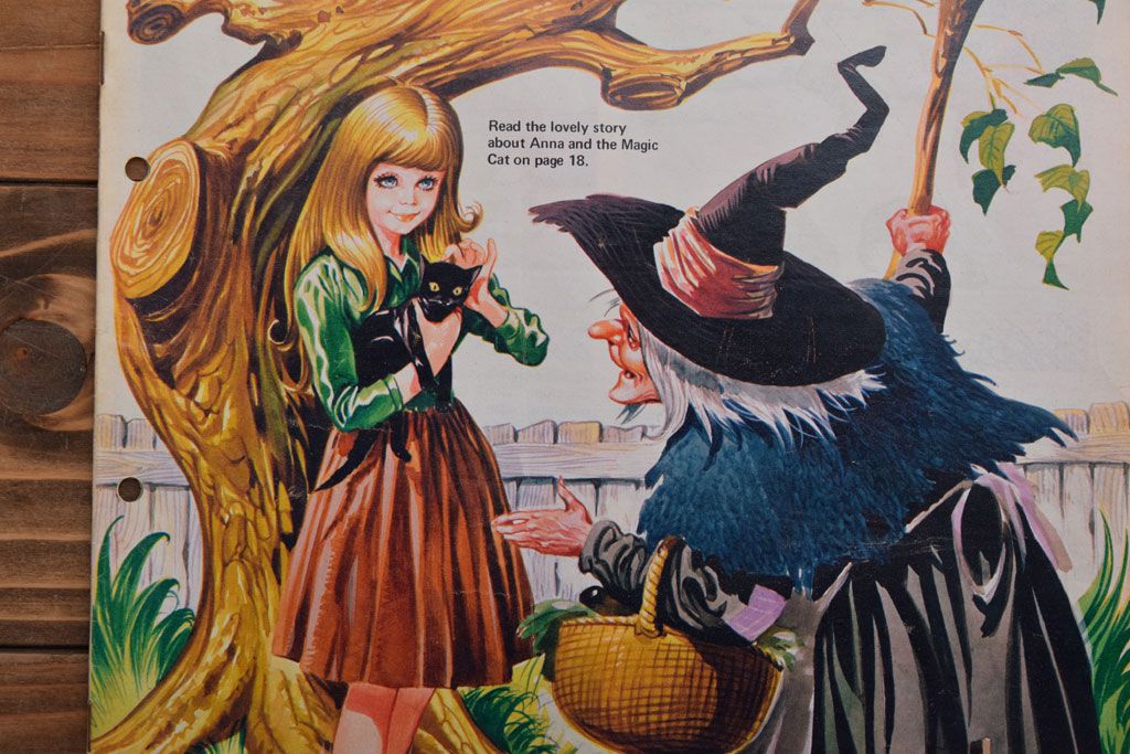アンティーク雑貨　イギリスビンテージ　1972年　Once Upon a Time 児童雑誌(絵本)4冊セット