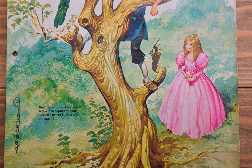 アンティーク雑貨　イギリスビンテージ　1972年　Once Upon a Time 児童雑誌(絵本)4冊セット