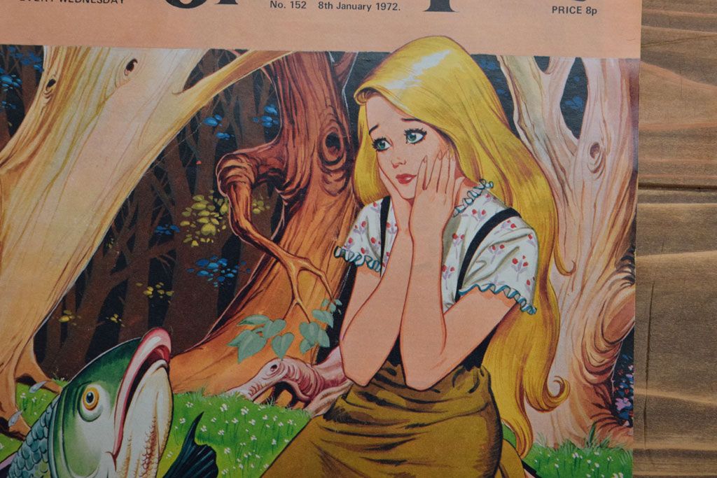 アンティーク雑貨　イギリスビンテージ　1972年　Once Upon a Time 児童雑誌(絵本)4冊セット
