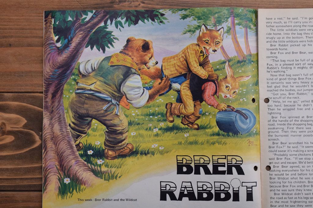 アンティーク雑貨　イギリスビンテージ　1972年　Once Upon a Time 児童雑誌(絵本)4冊セット