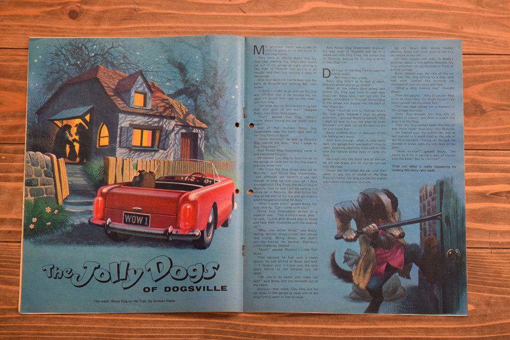 アンティーク雑貨　イギリスビンテージ　1972年　Once Upon a Time 児童雑誌(絵本)4冊セット