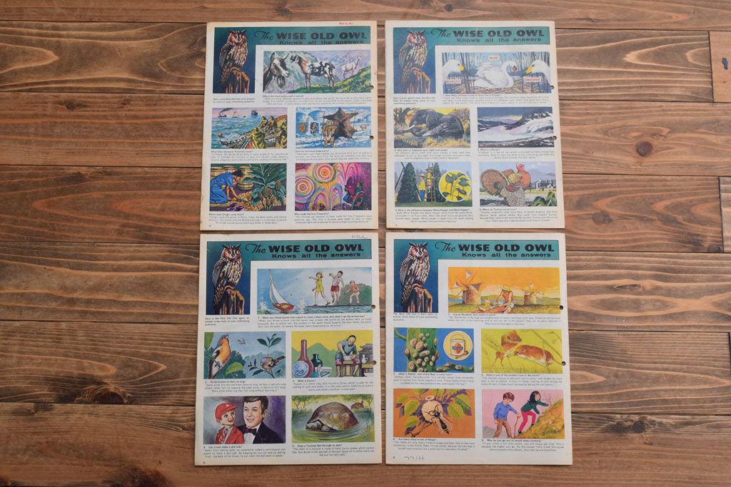 アンティーク雑貨　イギリスビンテージ　1972年　Once Upon a Time 児童雑誌(絵本)4冊セット
