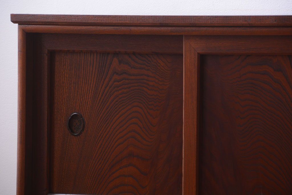 アンティーク家具　和製アンティーク　前面欅材!上質な時代箪笥ローボード(1)