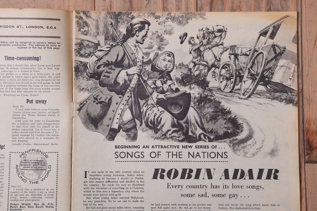 アンティーク雑貨　イギリスビンテージ　1967年　LOOK AND LEARN 児童雑誌(コミック)5冊セット