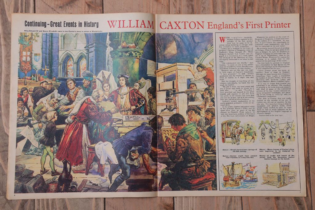 アンティーク雑貨　イギリスビンテージ　1967年　LOOK AND LEARN 児童雑誌(コミック)5冊セット