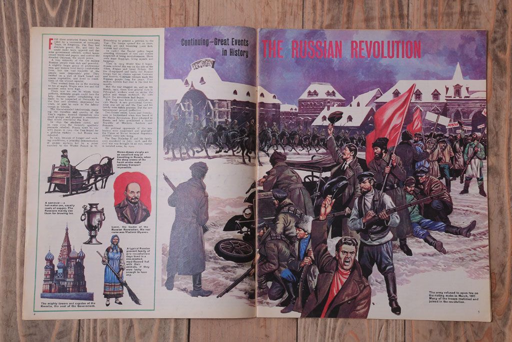 アンティーク雑貨　イギリスビンテージ　1967年　LOOK AND LEARN 児童雑誌(コミック)5冊セット