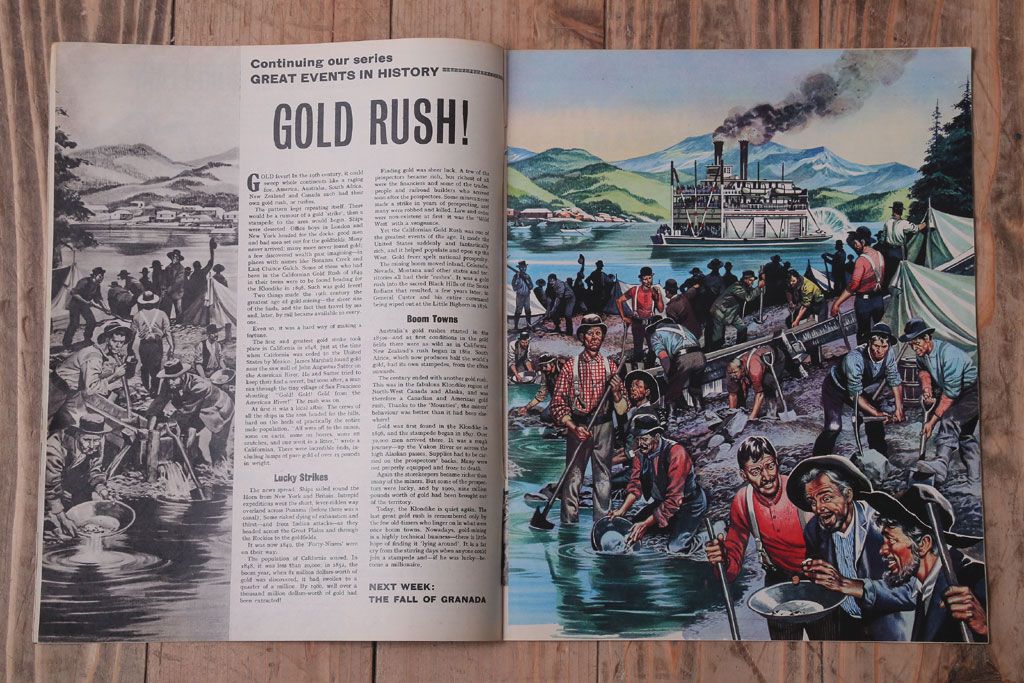 アンティーク雑貨　イギリスビンテージ　1967年　LOOK AND LEARN 児童雑誌(コミック)5冊セット