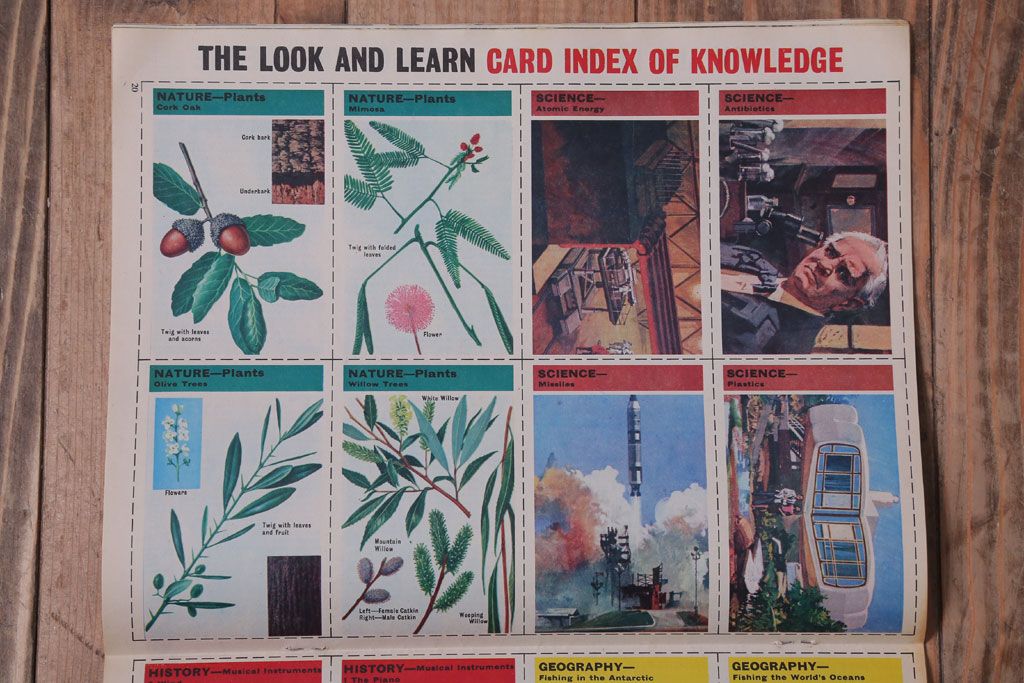 アンティーク雑貨　イギリスビンテージ　1967年　LOOK AND LEARN 児童雑誌(コミック)5冊セット