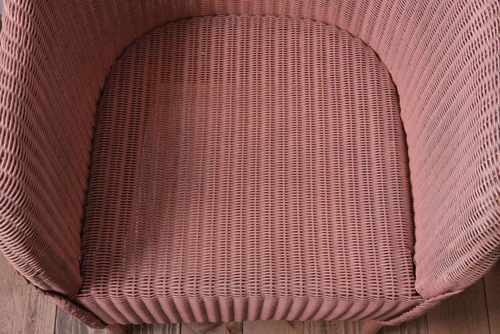 アンティーク家具　イギリスアンティーク　LLOYD LOOM(ロイドルーム)　チェア(ピンク)