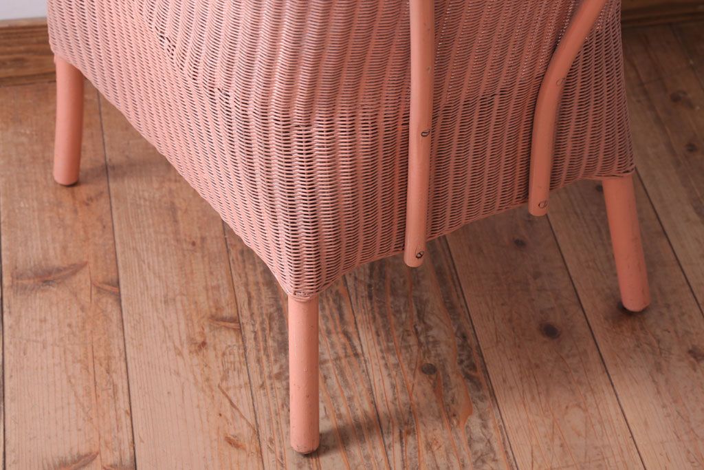 アンティーク家具　イギリスアンティーク　LLOYD LOOM(ロイドルーム)　チェア(ピンク)