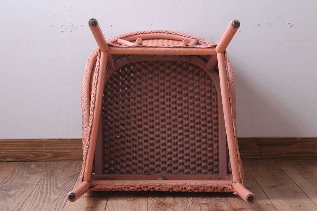 アンティーク家具　イギリスアンティーク　LLOYD LOOM(ロイドルーム)　チェア(ピンク)