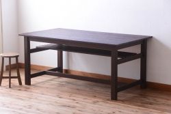 アンティーク家具　アンティーク　天板オーク材!大きなダイニングテーブル(作業台)