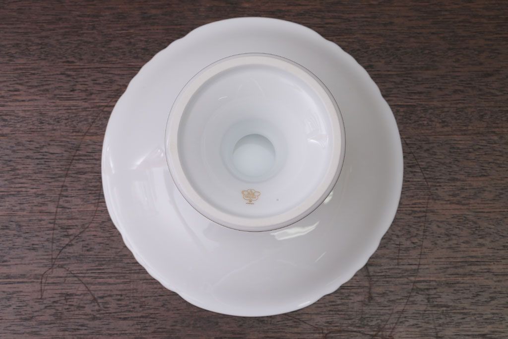アンティーク雑貨 中古 大倉陶園 フルーツ皿(コンポート皿・盛皿)(洋食器) | ラフジュ工房