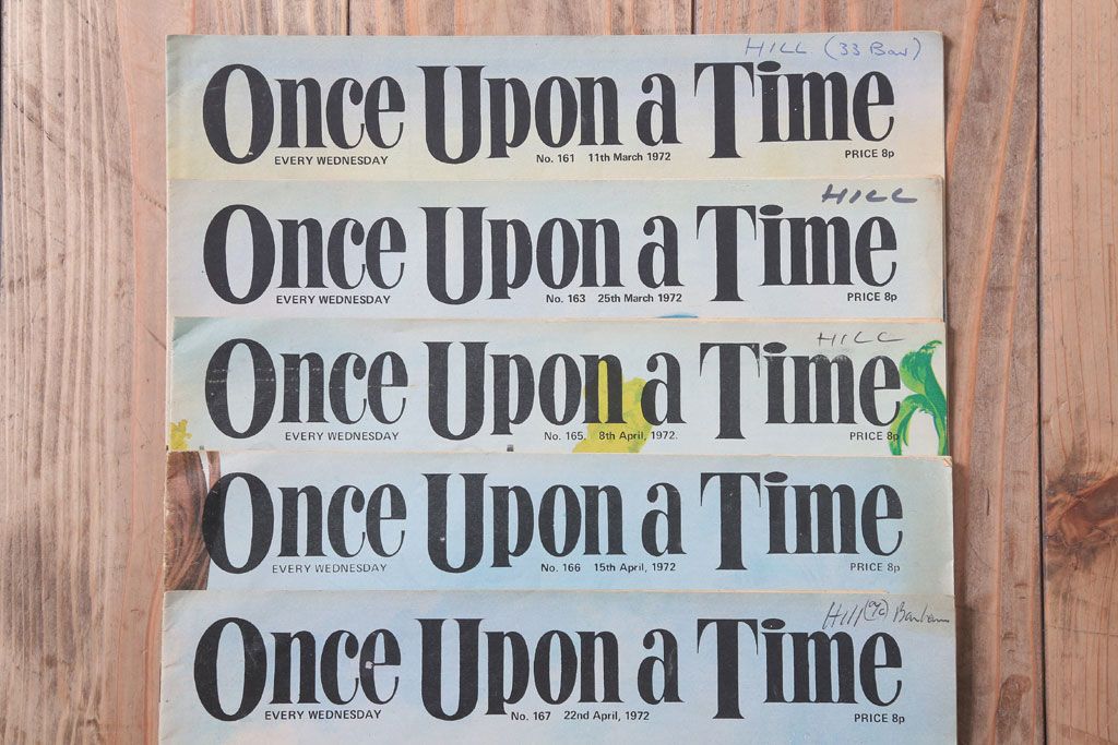 アンティーク雑貨　イギリスビンテージ　1972年　Once Upon a Time 児童雑誌(絵本)5冊セット(2)