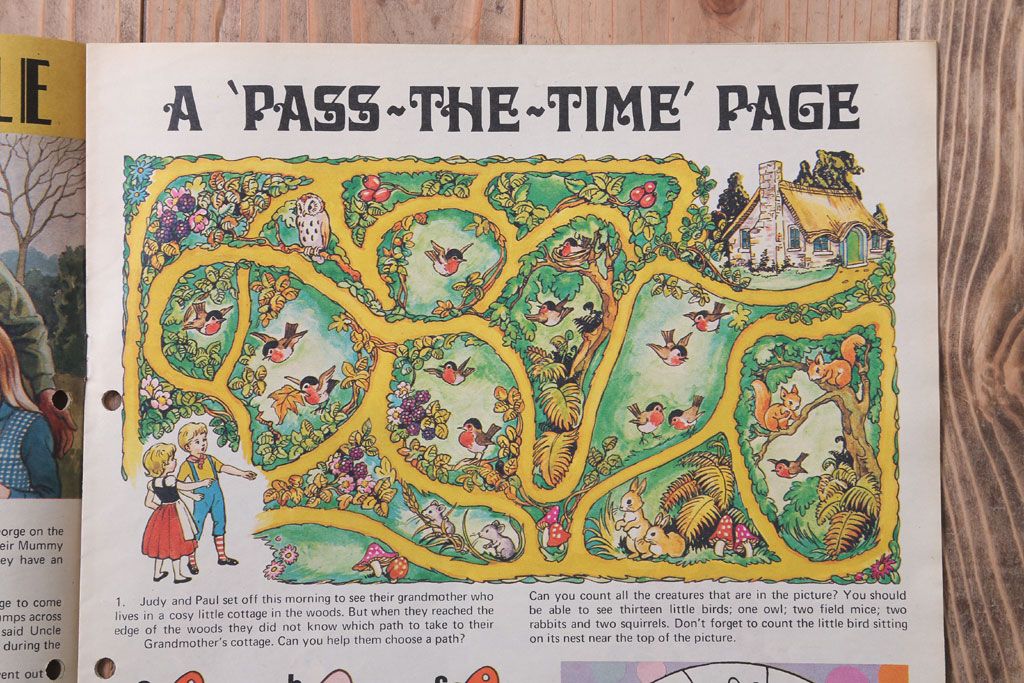 アンティーク雑貨　イギリスビンテージ　1972年　Once Upon a Time 児童雑誌(絵本)5冊セット(2)